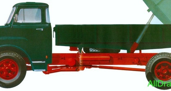 MAN 13.230 HKA (1968) чертежи (рисунки) грузовика